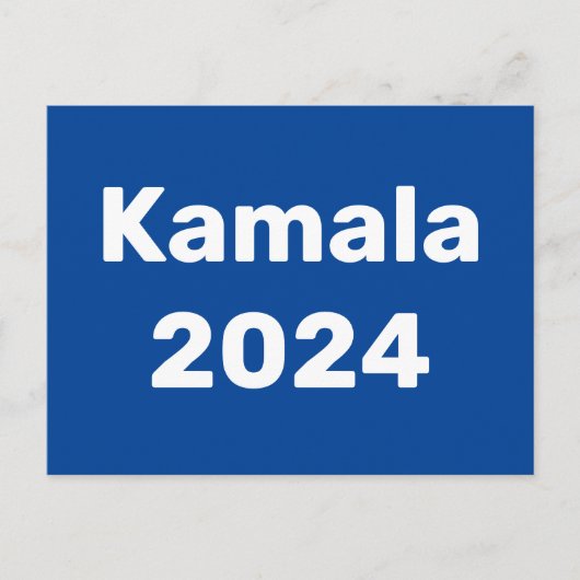 カマラ2024年大統領の選挙 ポストカード (正面)
