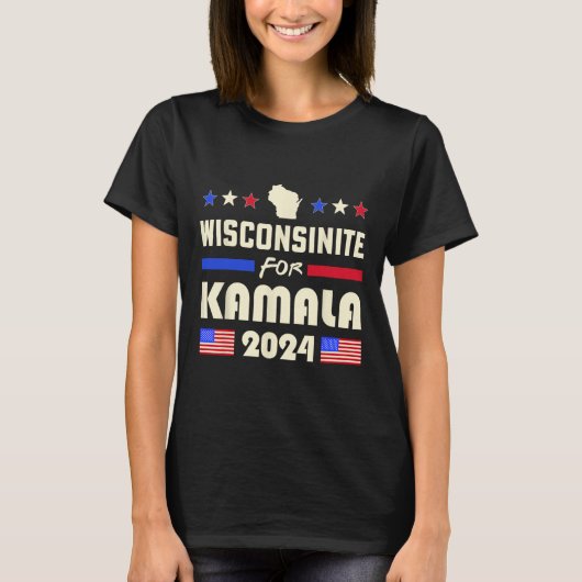 カマラ2024愛国民主党運動のために Tシャツ (正面)