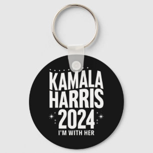 カマラ2024 支持します 私は彼女と一緒です カマラ・ハリス キーホルダー