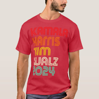 カマラ2024 Tim Walz VPヴィンテージスタイルハット Tシャツ