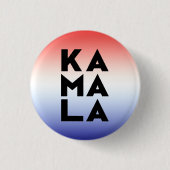 カマラ3音節赤白青グラデーション色 缶バッジ (正面)