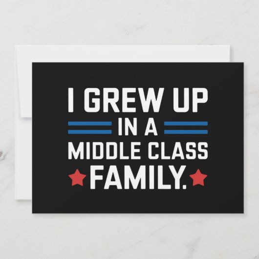 カマラ・ハリスは中流家庭で育った 招待状 (正面)