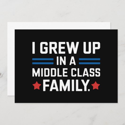 カマラ・ハリスは中流家庭で育った 招待状 (正面/裏面)