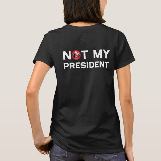 カマラ・ハリス反対 2024 私の大統領ではない Tシャツ (裏面)