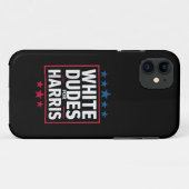 カマラ・ハリス大統領就任2024を白人男性が応援 Case-Mate iPhoneケース (裏面(横))
