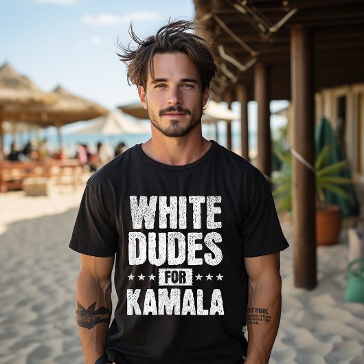 カマラ・ハリス大統領選挙を支持する白人男性 Tシャツ