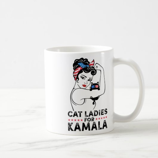 カマラ・ハリス大統領選2024応援する女性たち コーヒーマグカップ (右)
