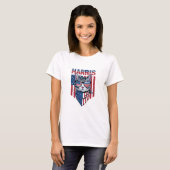 カマラ・ハリス大統領2024年おもしろ猫 Tシャツ (正面フル)