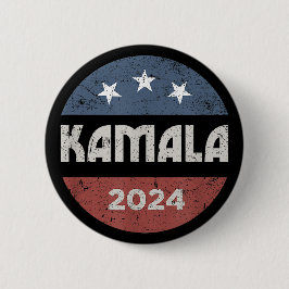 カマラ・ハリス大統領2024 缶バッジ