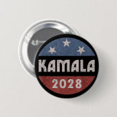 カマラ・ハリス大統領 カマラ・ハリス 2028 缶バッジ (正面&裏面)