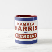 カマラ・ハリス大統領 ツートーンマグカップ (中央)