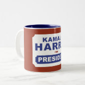 カマラ・ハリス大統領 ツートーンマグカップ (正面左)