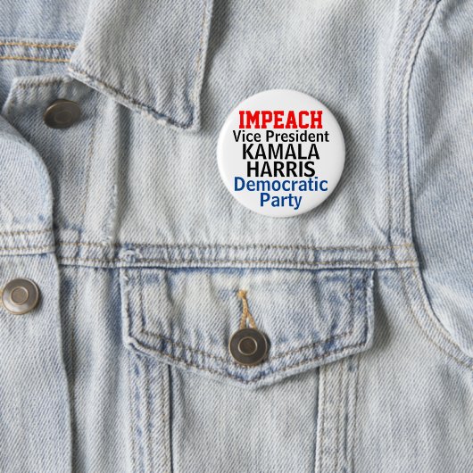 カマラ・ハリス弾劾 民主党 缶バッジ (インサイチュ)