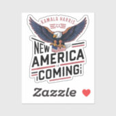 カマラ・ハリス新アメリカ大統領就任2024 シール (シート)