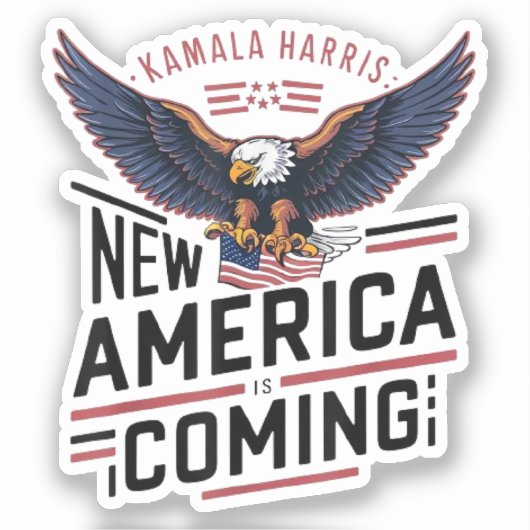 カマラ・ハリス新アメリカ大統領就任2024 シール (正面)