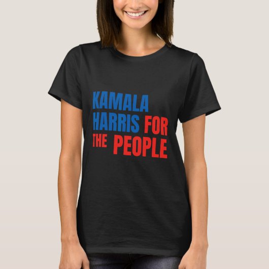 カマラ・ハリス氏のアメリカ合衆国大統領 Tシャツ (正面)