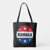 カマラ・ハリス選挙2024 V トートバッグ (裏面)