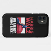 カマラ・ハリス ハイヒール 赤いMAGA帽子を踏む   Case-Mate iPhoneケース (裏面(横))