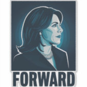 カマラ・ハリス フォワード 2024 大統領選挙 シール (正面)