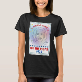 カマラ・ハリス フォー・ザ・ピープル 2024 キャンペーンポスター Tシャツ