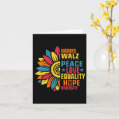 カマラ・ハリス ワルツ 平和 愛と希望の多様性 カード (黄色い花)