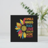 カマラ・ハリス 平和 愛 平等 希望 多様性 招待状 (スタンド正面)