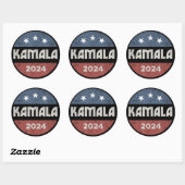 カマラ・ハリス 2024大統領選挙 ラウンドシール (シート)