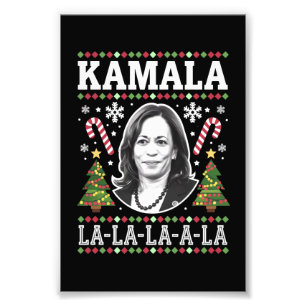 カマラ・ハリス 2024 クリスマス コンマ ラ クリスマス フォトプリント