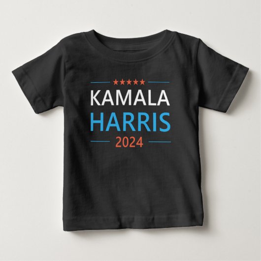 カマラ・ハリス 2024 大統領候補 ベビーTシャツ (正面)