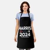 カマラ・ハリス 2024 大統領選挙キャンペーン エプロン (着用した状態)