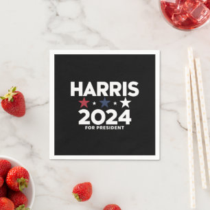 カマラ・ハリス 2024 大統領選挙キャンペーン スタンダードカクテルナプキン