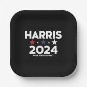 カマラ・ハリス 2024 大統領選挙キャンペーン ペーパープレート (正面)