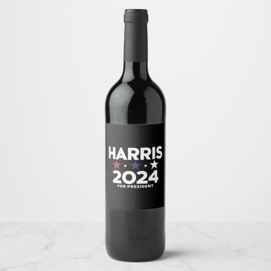 カマラ・ハリス 2024 大統領選挙キャンペーン ワインラベル (正面)