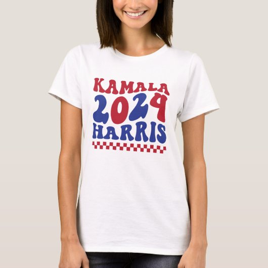 カマラ・ハリス 2024 大統領選挙キャンペーン Tシャツ (正面)