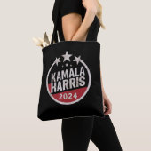 カマラ・ハリス 2024 大統領選挙 レトロ選挙 トートバッグ (クローズアップ)