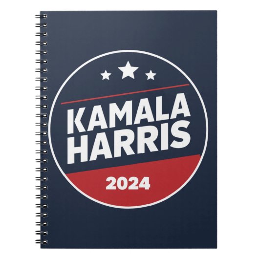 カマラ・ハリス 2024 大統領選挙 レトロ選挙 ノートブック (正面)