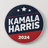 カマラ・ハリス 2024 大統領選挙 レトロ選挙 缶バッジ (正面)