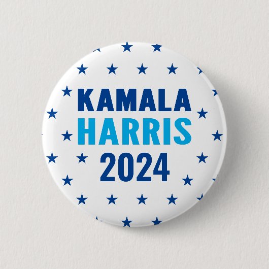 カマラ・ハリス 2024 大統領選 ボタン 缶バッジ (正面)
