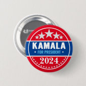カマラ・ハリス 2024 大統領選 ボタン 缶バッジ (正面&裏面)