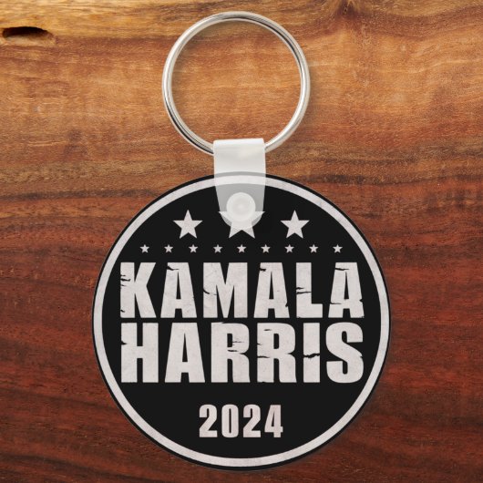 カマラ・ハリス 2024 大統領選 レトロ選挙 キーホルダー (正面)