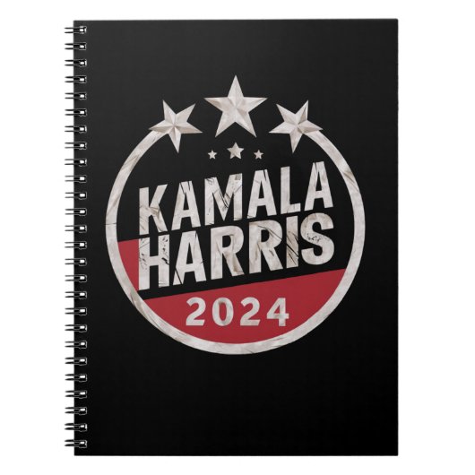 カマラ・ハリス 2024 大統領選 レトロ選挙 ノートブック (正面)