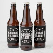 カマラ・ハリス 2024 大統領選 レトロ選挙 ビールラベル (ボトル)