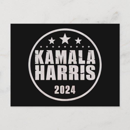 カマラ・ハリス 2024 大統領選 レトロ選挙 ポストカード (正面)