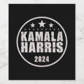 カマラ・ハリス 2024 大統領選 レトロ選挙 ワインラベル (シングルラベル)
