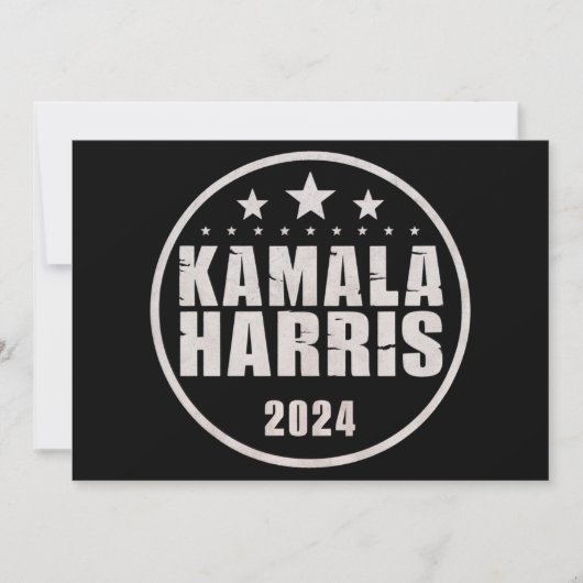 カマラ・ハリス 2024 大統領選 レトロ選挙 招待状 (正面)