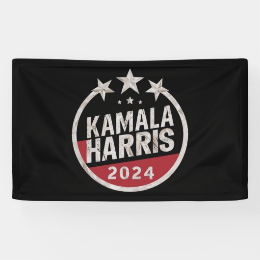 カマラ・ハリス 2024 大統領選 レトロ選挙 横断幕 (横)