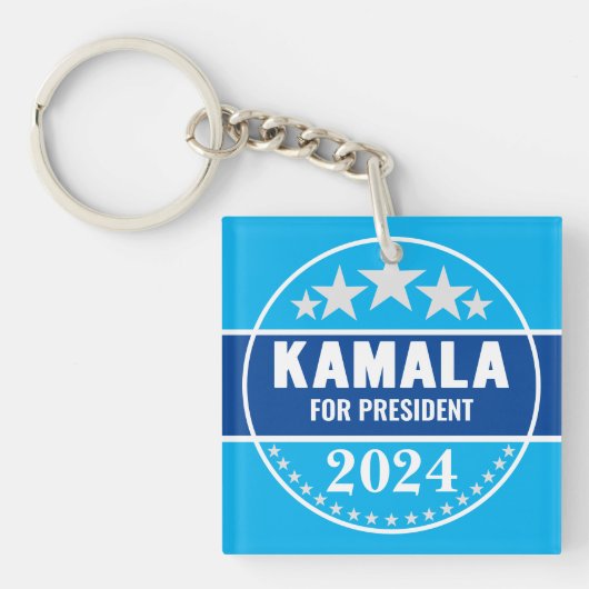 カマラ・ハリス 2024 大統領 キーホルダー (正面)