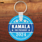 カマラ・ハリス 2024 大統領 キーホルダー (正面)