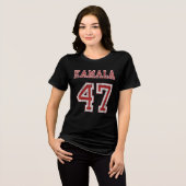 カマラ・ハリス 2024 大統領 ハリス47 トライブレンドＴシャツ (正面全面)