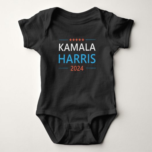 カマラ・ハリス 2024 大統領 ベビーボディスーツ (正面)